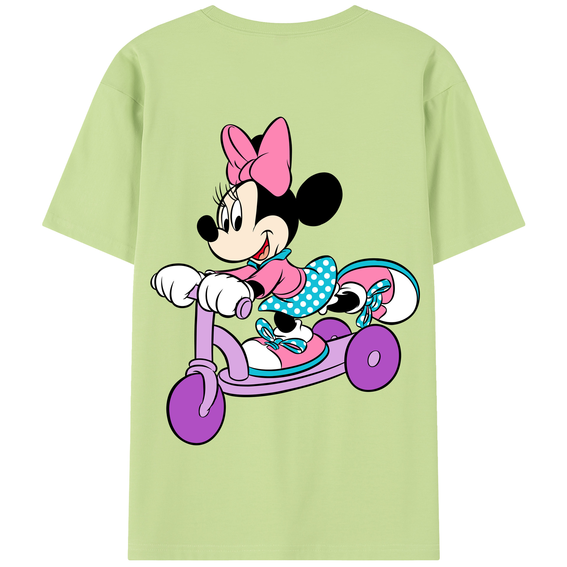 （画像用） ミッキーマウス Mickey Mouse 綿100％半袖Tシャツ（背面プリント）
